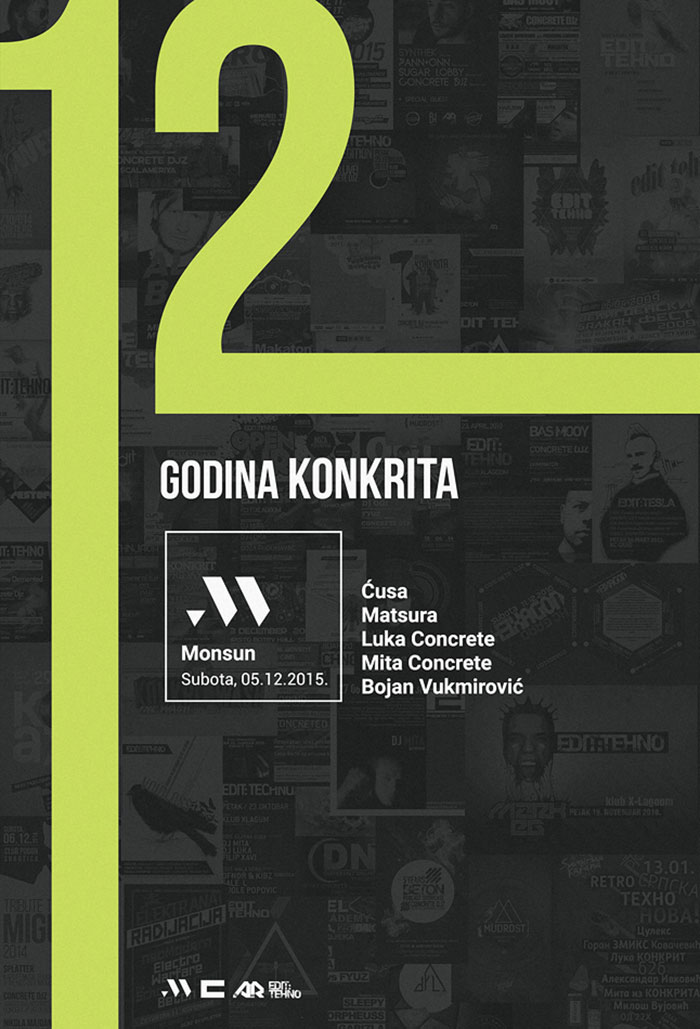 12 godina Konkrita (Concrete Djz) @ Monsun