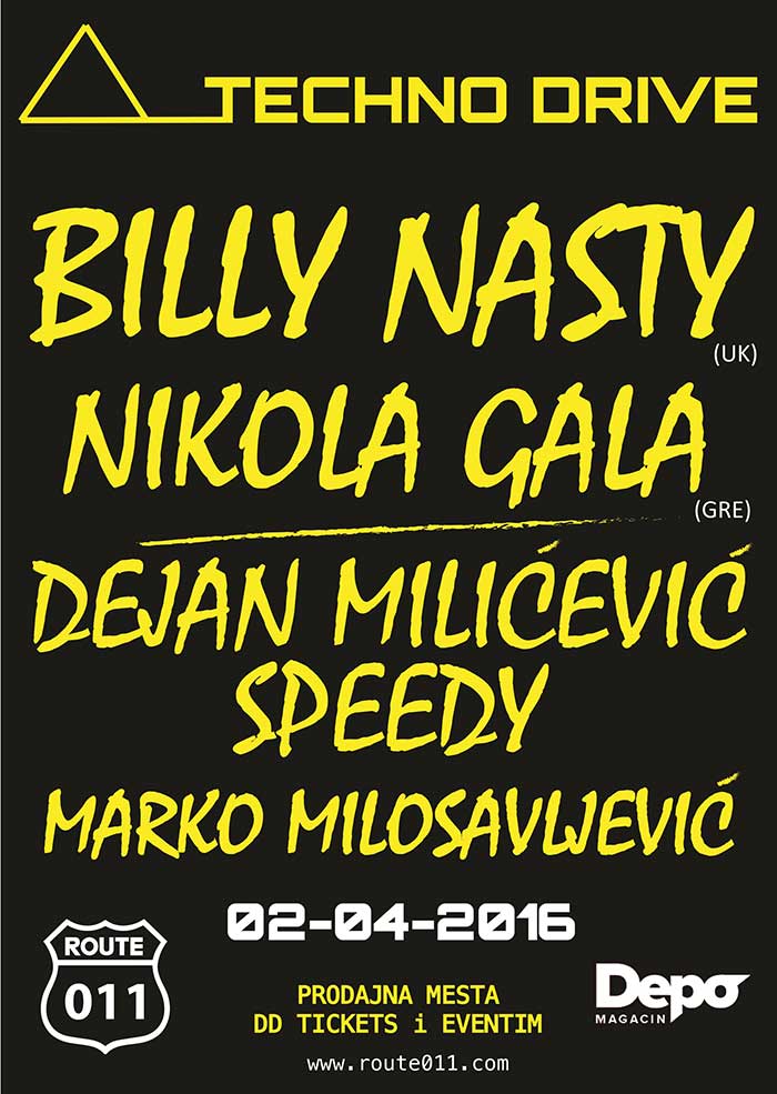 Techno Drive Billy Nasty Nikola Gala Speedy Magacin Depo