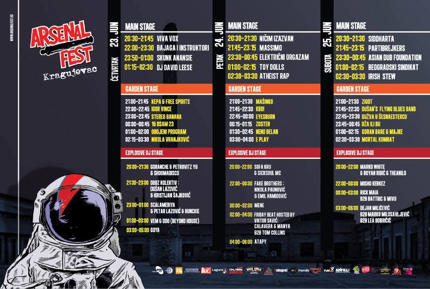 Line up ARSENAL FEST 06 - Satnica