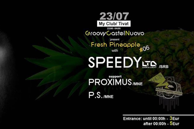 Fresh pineapple 23. jula tivatskom My Club-u