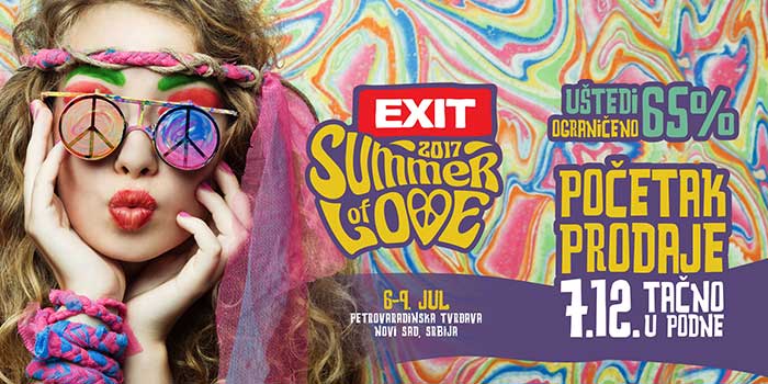 Exit festival karte ulaznice Summer of Love
