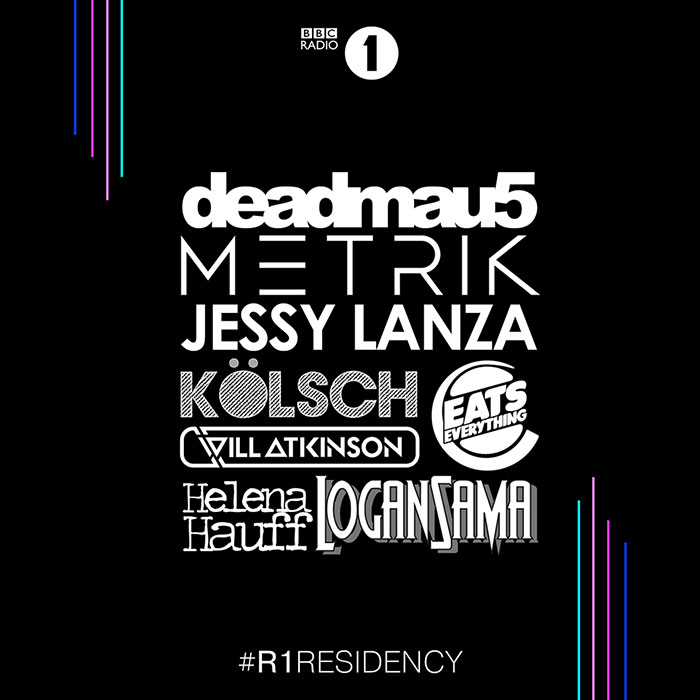 BBC Radio 1 deadmau5 Eats Everything Metrik Jessy Lanza Helena Hauff Kolsch Logan Sama Will Atkinson