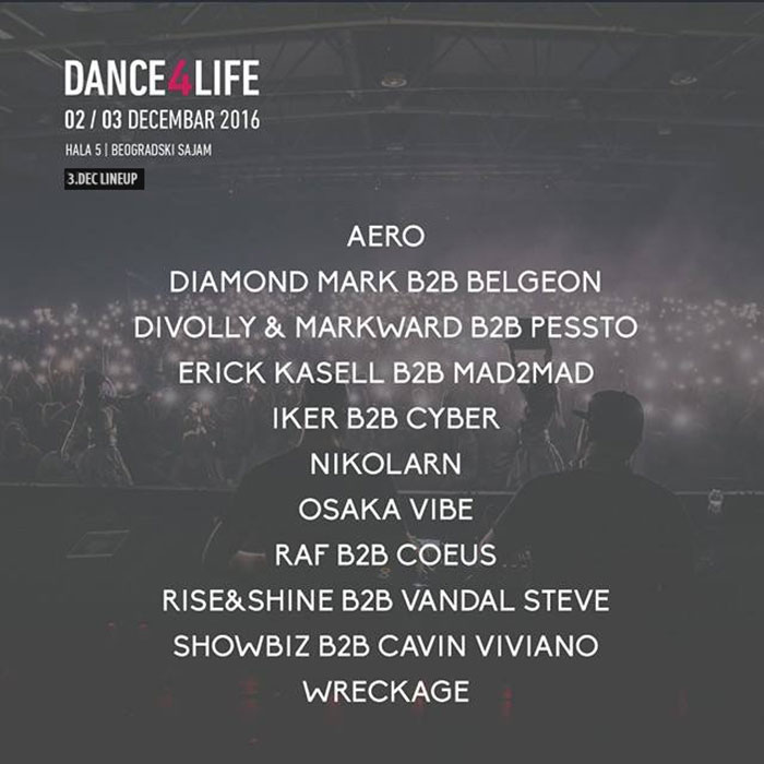 Dance4Life Line Up Cavin Viviano Erick Kassel