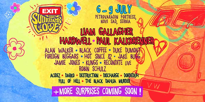 Exit festival 2017 izvodjaci line up
