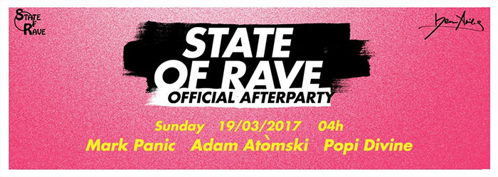 STATE of RAVE After Party Belgrade Afterhours Mark Panic Popi Divine Adam Atomski Vanyano Ben Akiba