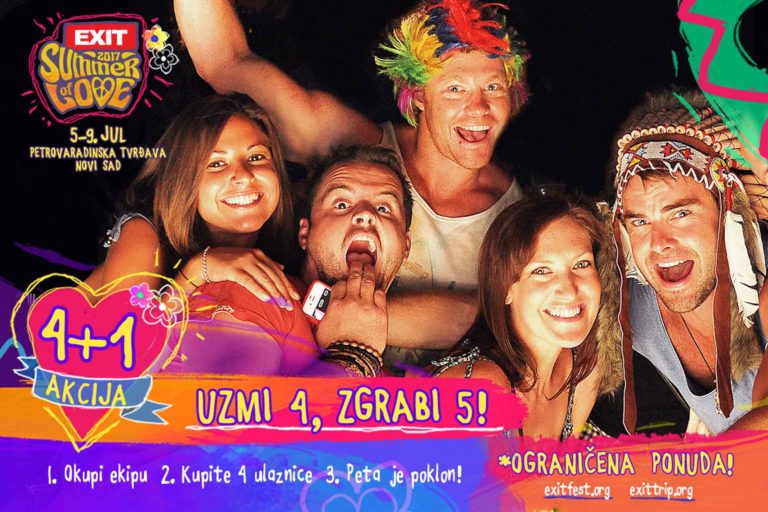 EXIT festival Sea Dance 4+1 akcija