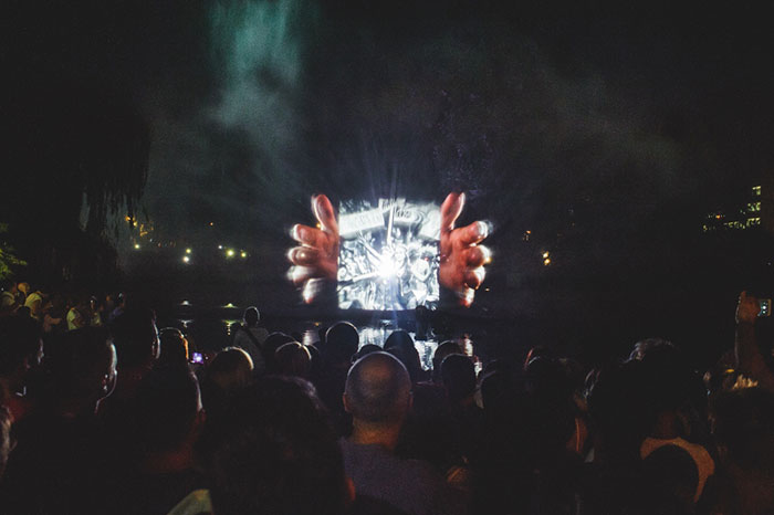 EXIT festival 2017 vodena projekcija