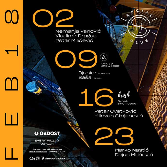 Gadost 2018 Late Night Social Club februar