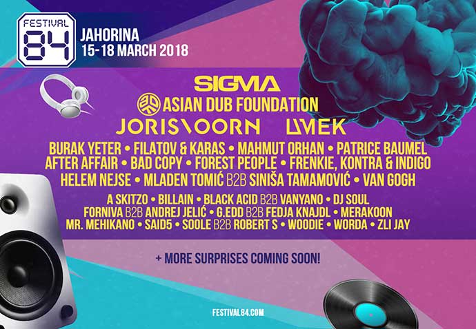 Festival 84 Jahorina izvodjaci EXIT
