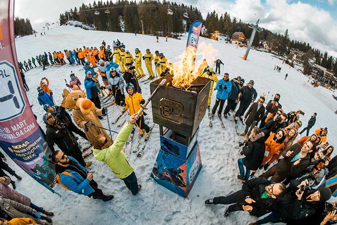 Fetival 84 Paljenje festivalske baklje Jahorine