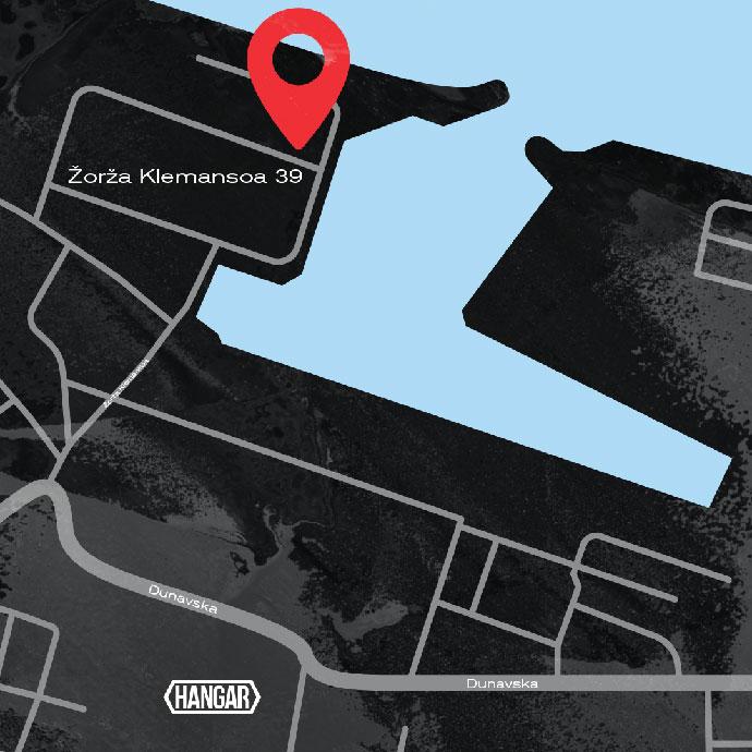 Hangar Luka Beograd mapa