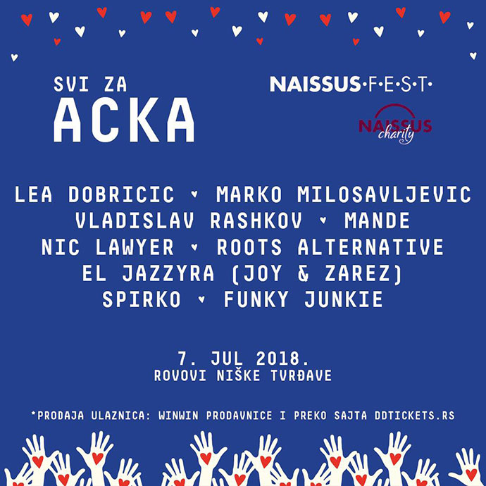 Naissus Charity Svi za Acka line up