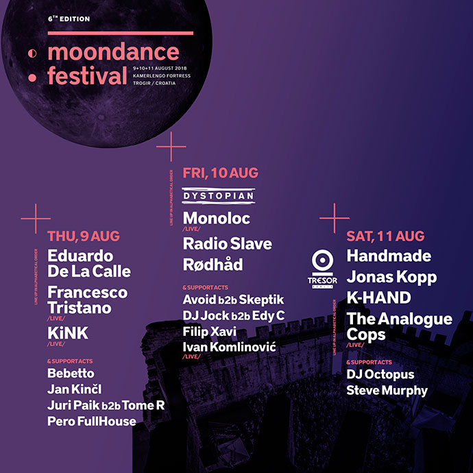 Moondance festival 2018 Line Up