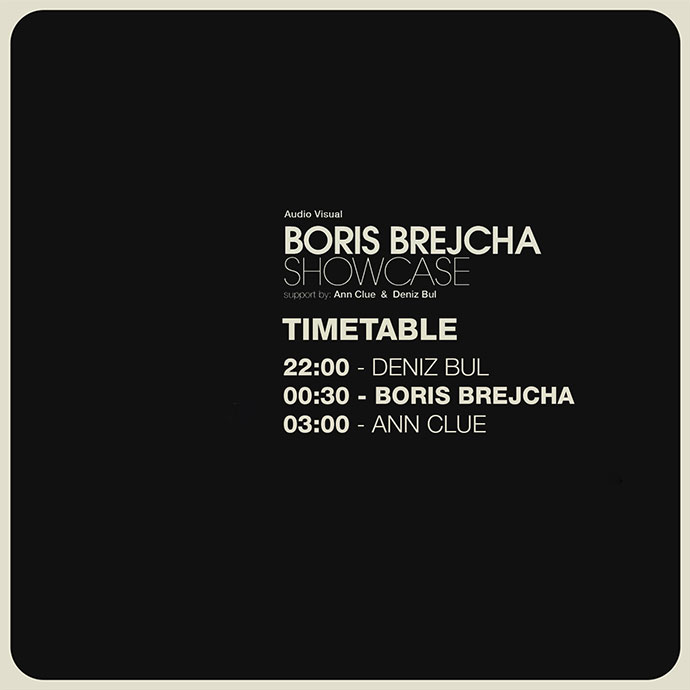 Boris Brejcha Showcase Timetable