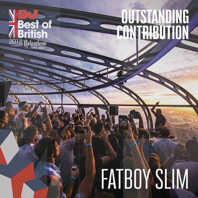 Fatboy Slim Outstanding Contribution DJ Mag Best Of British Awards 2018