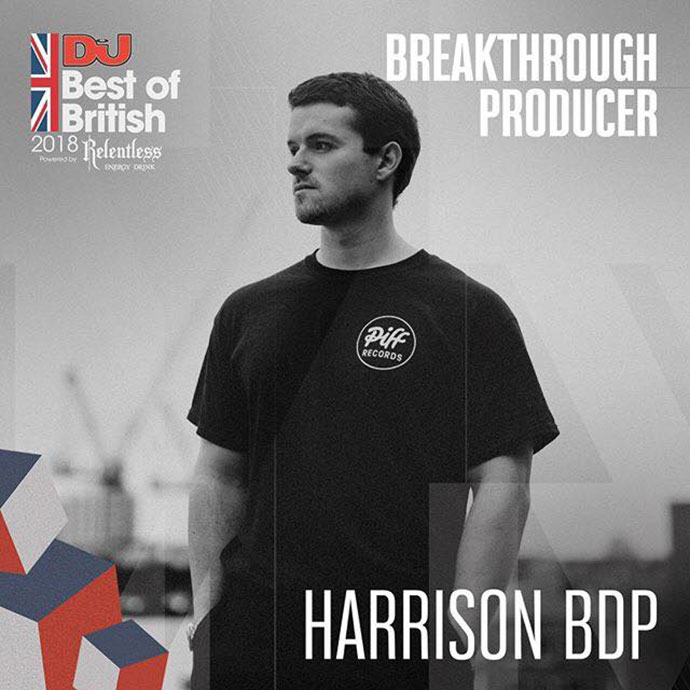 Harrison BDP Breakthrough Producer DJ Mag Best Of British Awards 2018