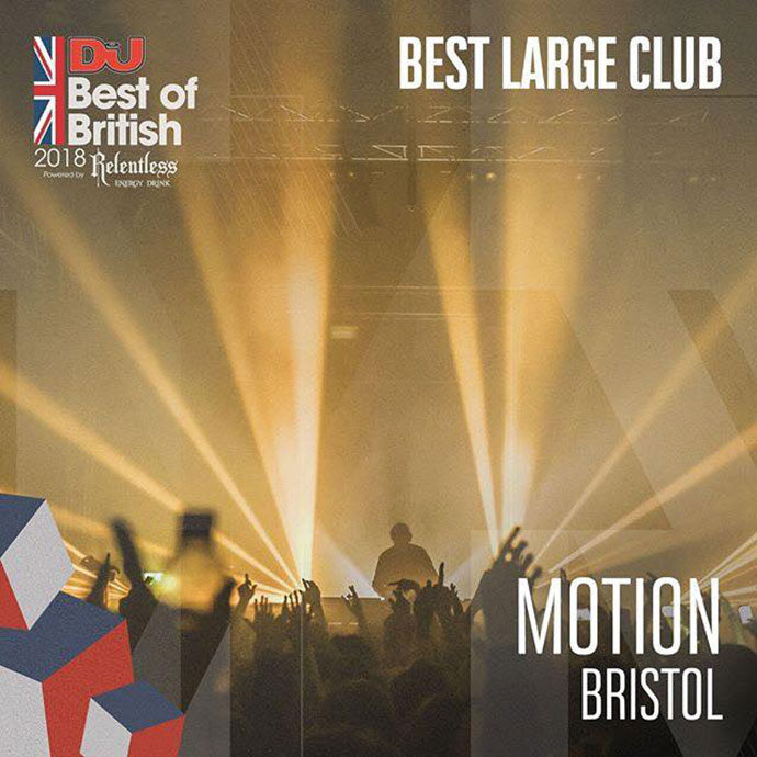 Motion Best Large Club DJ Mag Best Of British Awards 2018
