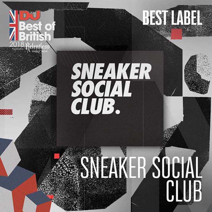 Sneaker Social Club Best Label DJ Mag Best Of British Awards 2018