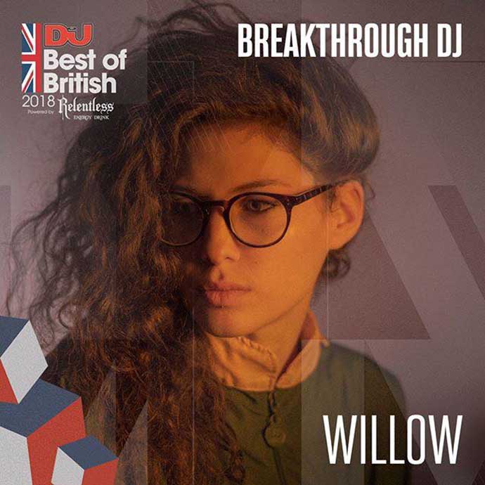 Willow Breakthrough DJ DJ Mag Best Of British Awards 2018