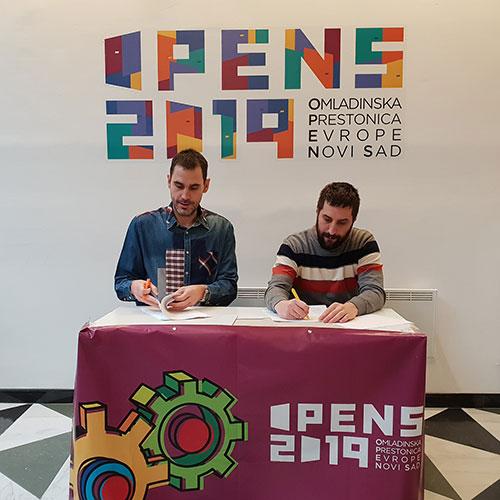 Potpisivanje protokola Dušan Kovačević Vukašin Grozdanić