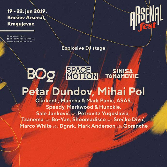 Explosive DJ Stage Arsenal Fest 2019 Line Up