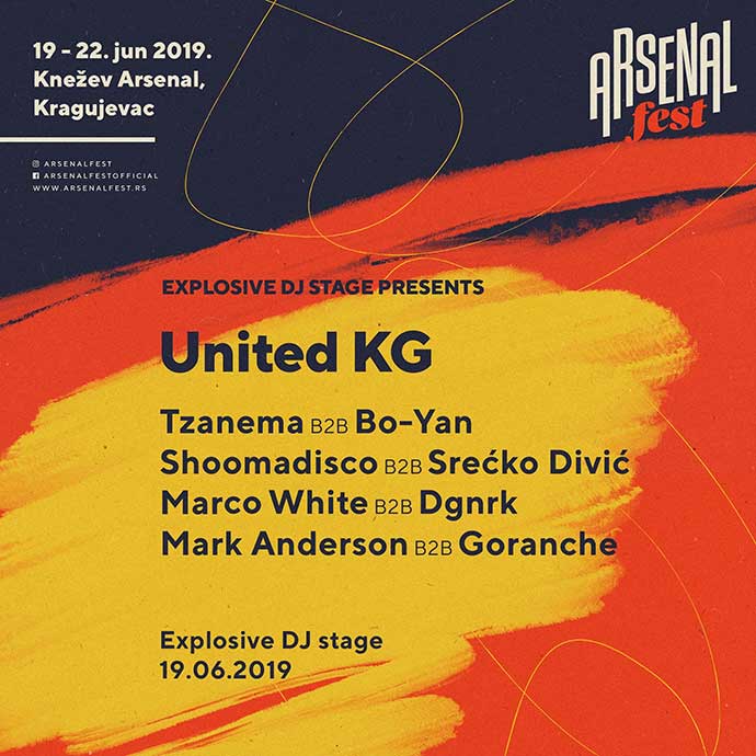 United KG Explosive DJ stage Arsenal Fest 2019