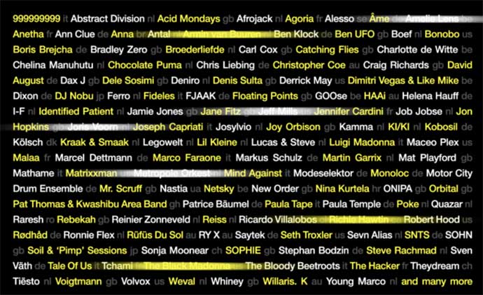 ADE 2019 First Line Up