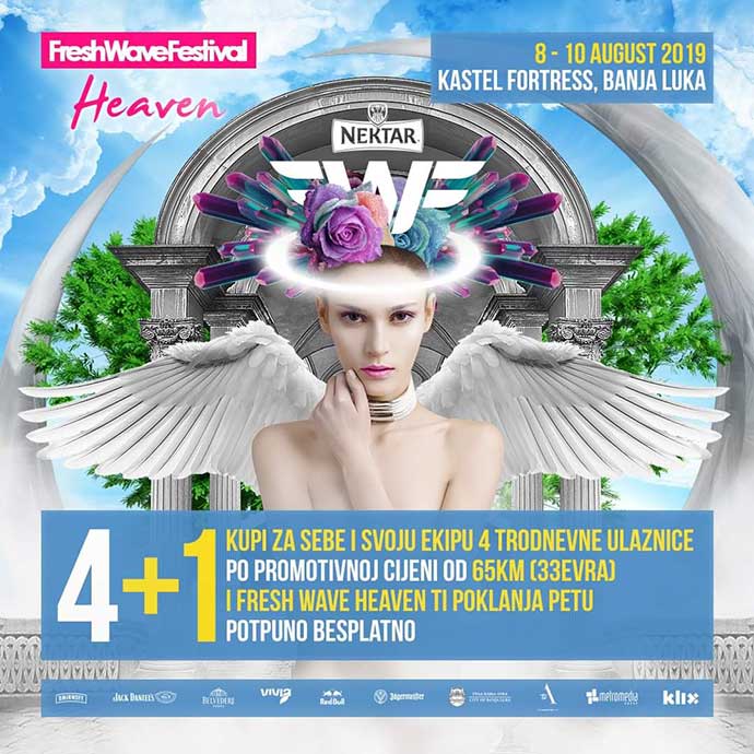 Fresh Wave festival 2019 4+1 akcija