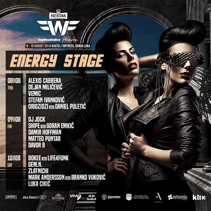 Fresh Wave festival 2019 Energy stage line up