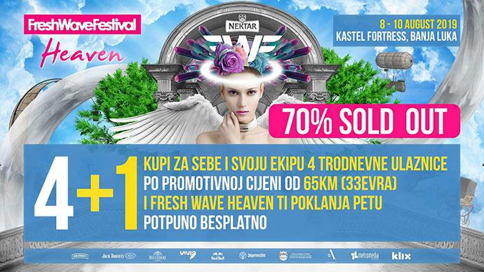 4+1 akcija Fresh Wave Heaven 2019