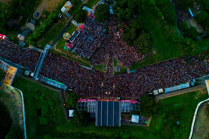 EXIT festival 2019 Dance Arena jutro dron