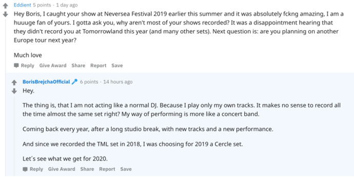 Boris Brejcha Reddit AMA 2019