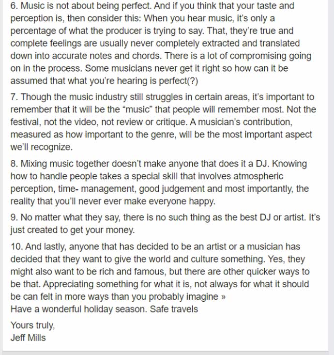 Jeff Mills 10 DJ zapovesti