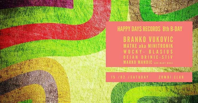 Happy Days records Branko Vukovic Club Zombi