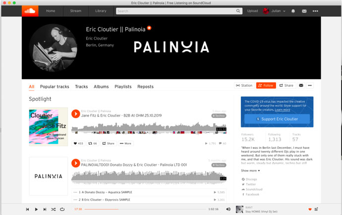 SoundCloud Financial Support Button