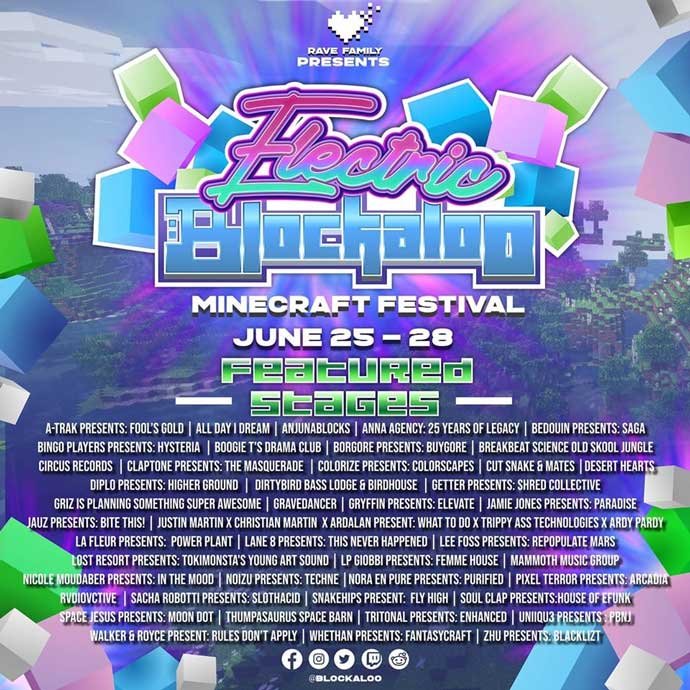 Electric Blockaloo Minecraft music festival