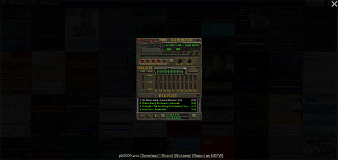 Winamp muzej skinova preview