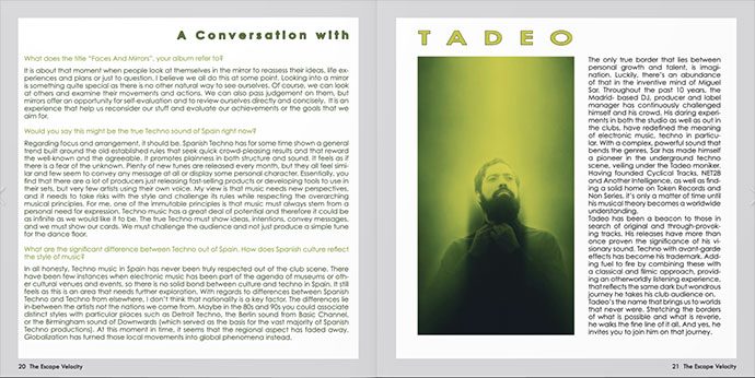 The Escape Velocity Tadeo intervju