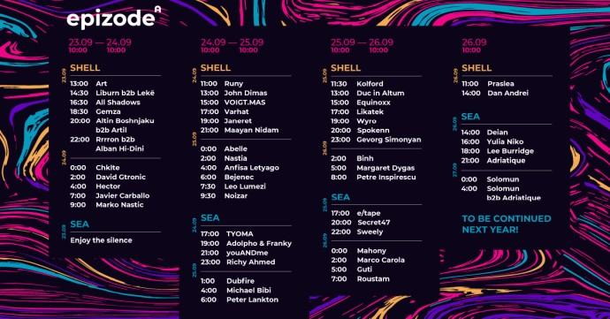 epizode albania lineup full 2021