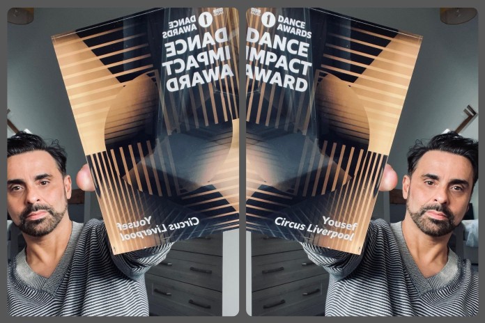 Yousef with Dance Impact Award