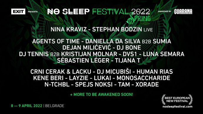 No Sleep Festival 2022 Nina Kraviz Stephan Bodzin