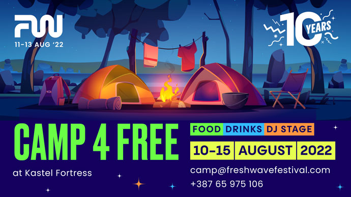 Besplatan kamp Fresh Wave festival 2022