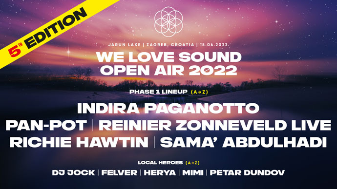 We Love Sound 2022 Richie Hawtin Sama Abdulhadi Indra Paganotto Jarun