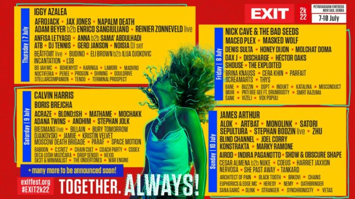 exit 2022 lineup po danima daily festival