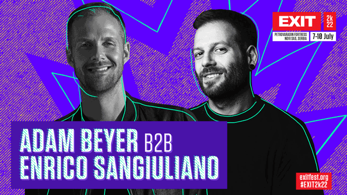 Adam Beyer b2b Enrico Sangiuliano EXIT festival Dance Arena 2022