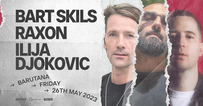 Bart Skils, Raxon i Ilija Djokovic u Barutani 26. maja 2023. godine.