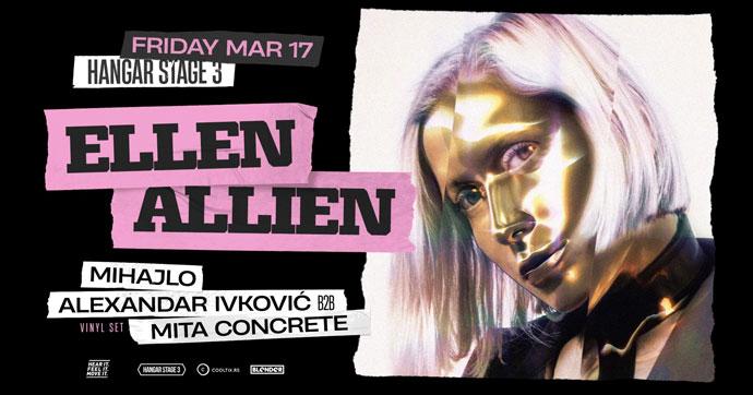 Ellen Allien će 17. marta 2023. godine nastupiti u Hangaru Luke Beograd.