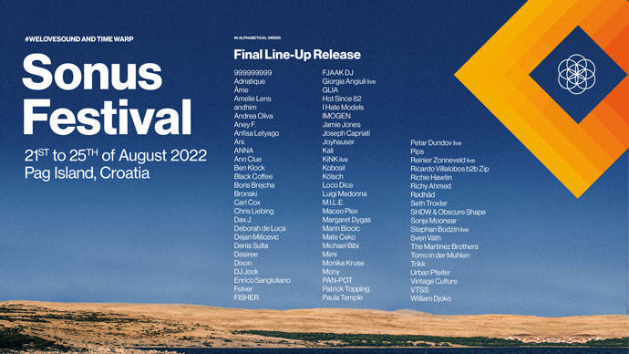 Sonus festival 2022 Full Line Up