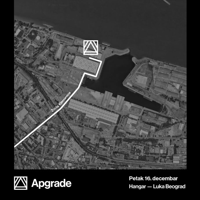 Lokacija Hangara Stage 3 gde će na Apgrade žurci nastupiti DJ duo FJAAK.