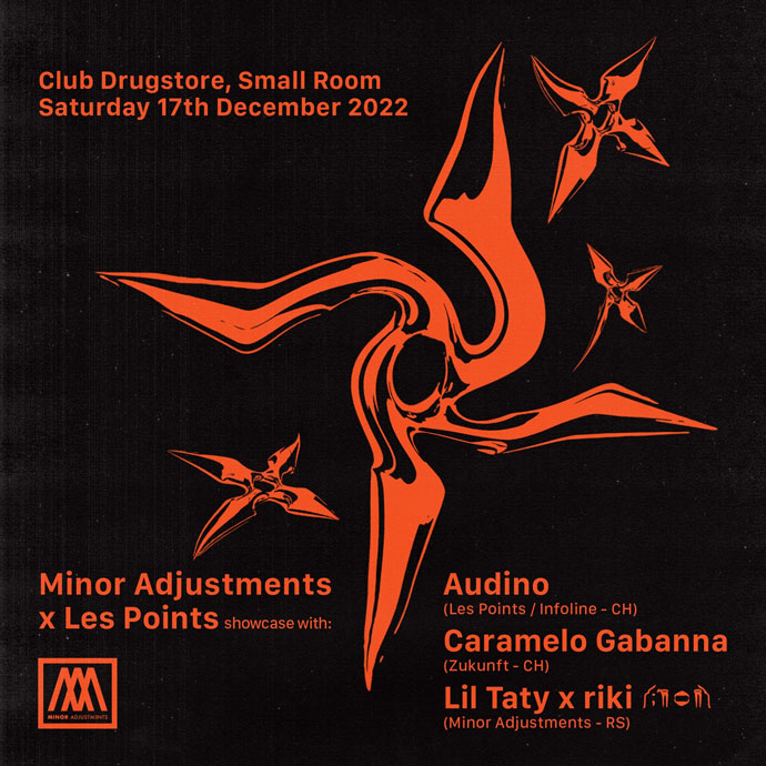 Minor Adjustments Les Points Showcase žurka u klubu Drugstore 17. decembra 2022